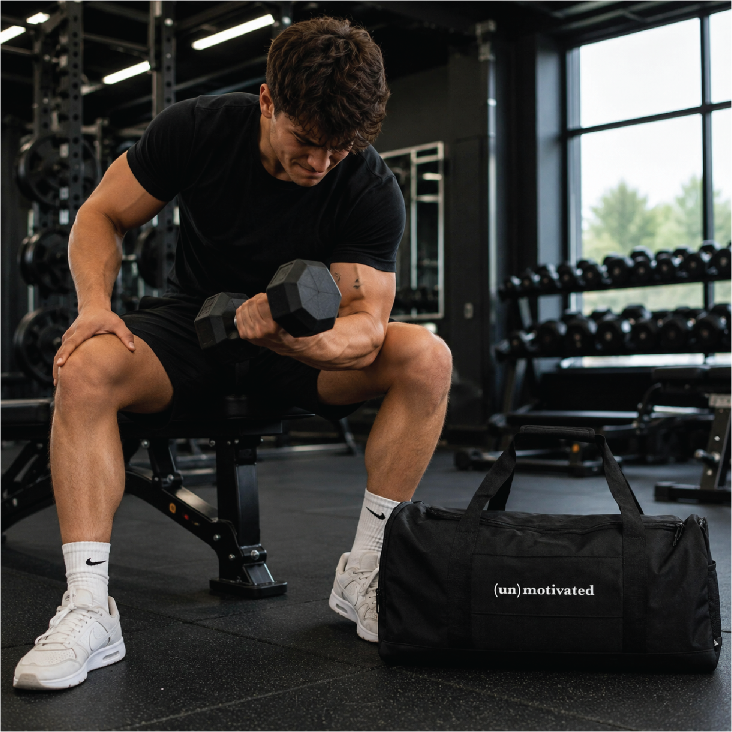 (un)motivated — gym bag