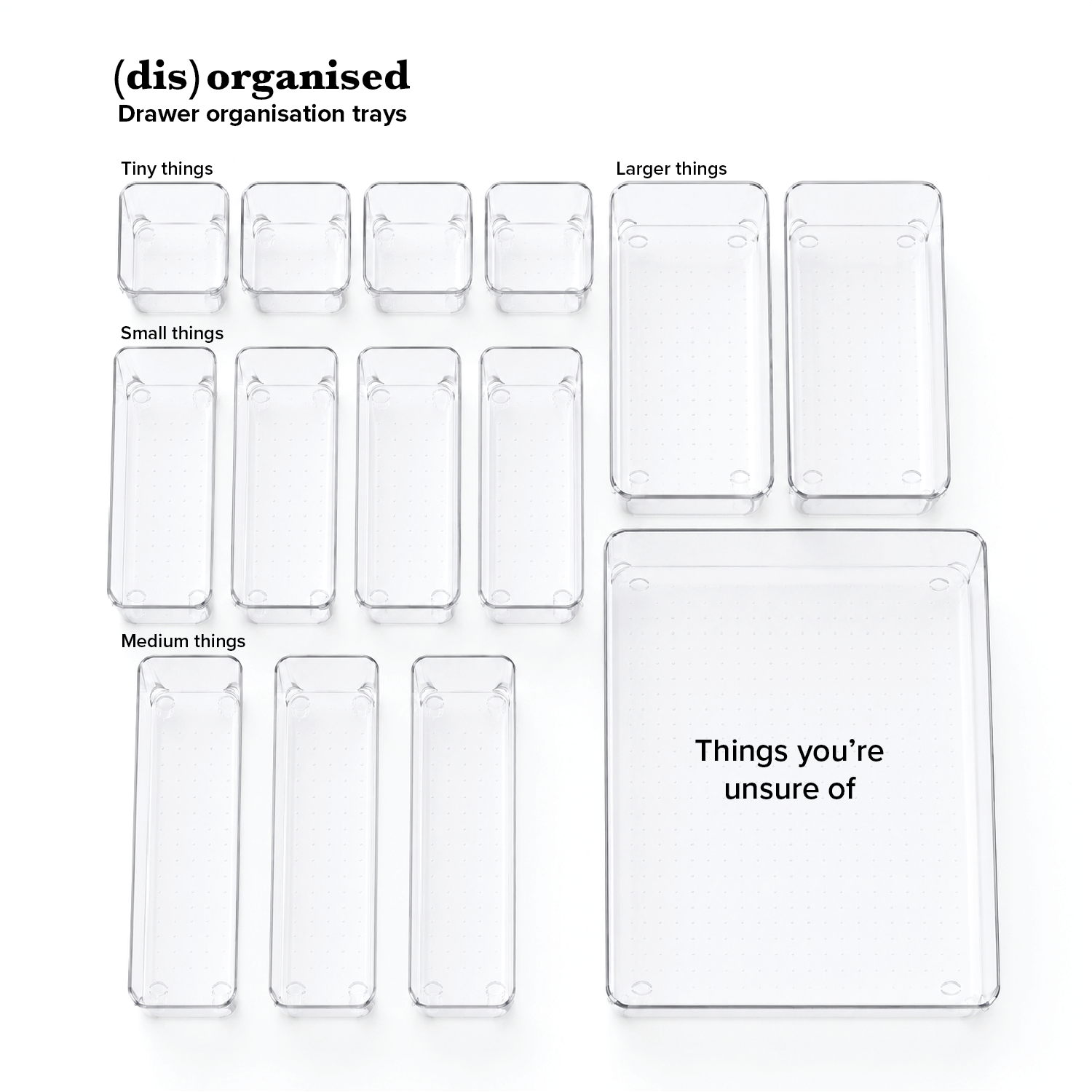 (dis)organised — drawer organisation